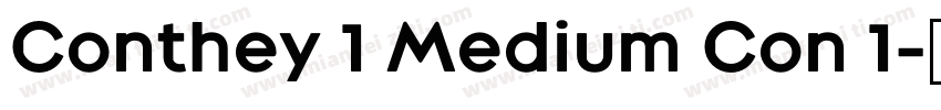 Conthey 1 Medium Con 1字体转换